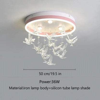 DecorBites™ Flying Bird Ceiling Light: Fashionable and Romantic Kid's Room Decor Lamp