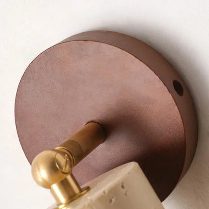 مصباح حائط LED نحاسي من DecorBites™ بتصميم عصري نورديك، مصباح بجانب السرير