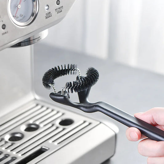 DecorBites™ Coffee Machine Grinder Brush with Distributor, 51mm 58mm Filter Cleaning Tool