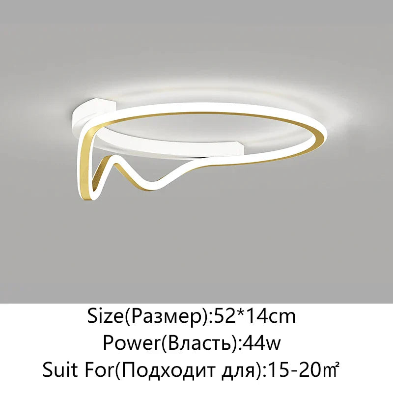 ديكوربايتس™ مصباح سقف LED دائري هندسي للديكور المنزلي