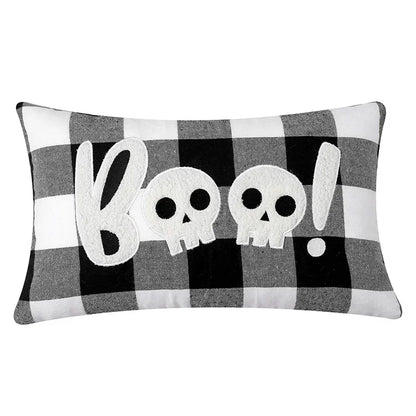 DecorBites™ Halloween Ghost Embroidery Pillow for Cozy Living Room Sofa Rest