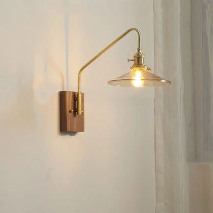 DecorBites™ Glass Copper LED Wall Sconce Modern Stair Light Fixtures