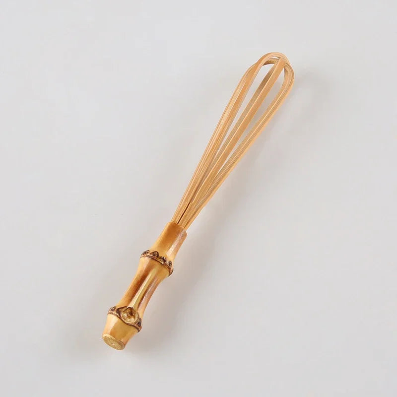 DecorBites™ Bamboo Handmade Mini Small Flour Mixer Blender Egg Beater Whisk