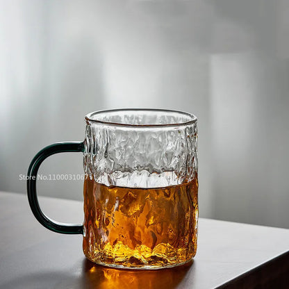 DecorBites™ Japanese Heat-Resistant Glass Handle Water Coffee Milk Juice Wine Cups