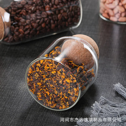 DecorBites™ Glass Bottle Dispenser Set: Jars, Shampoo, Olive Oil, Makeup Jar