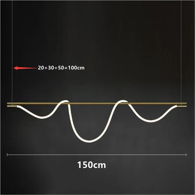 Lámpara colgante de manguera larga LED Decorbites™ para comedor, cocina o bar