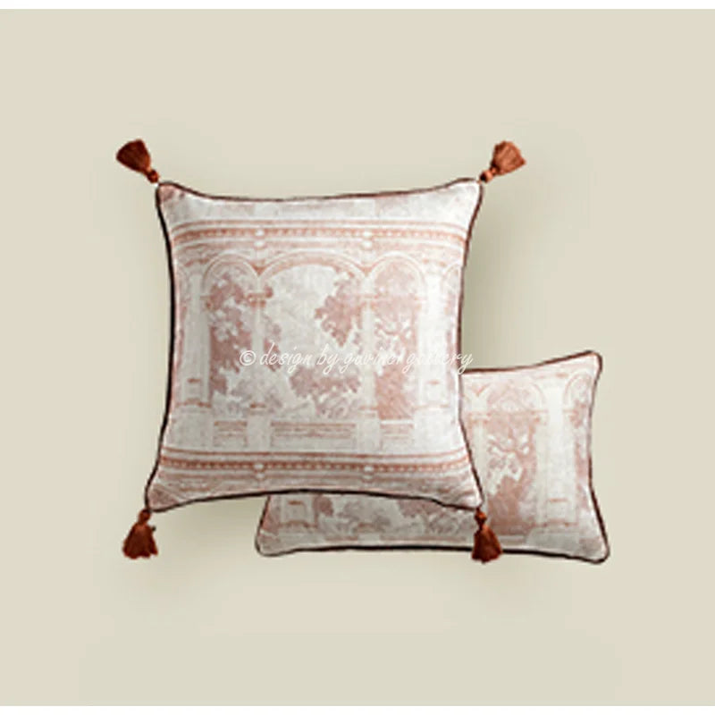 غطاء وسادة قطني بتصميم عيون الملاك من ديكوربايتس™ - ديكور منزلي فاخر مستوحى من الفن اليوناني