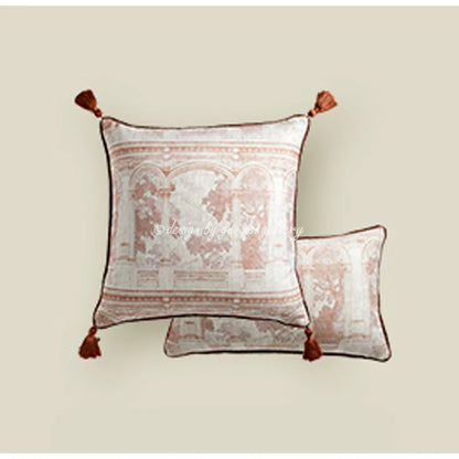 غطاء وسادة قطني بتصميم عيون الملاك من ديكوربايتس™ - ديكور منزلي فاخر مستوحى من الفن اليوناني