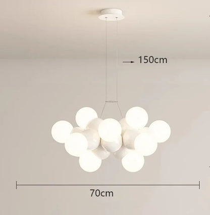 DecorBites™ Elegant Chandelier Ceiling Pendant Light Fixture for Dining Room, Salon & Indoor Lighting