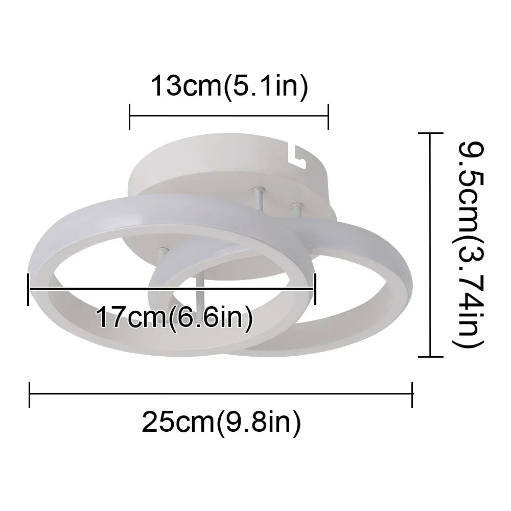 DecorBites™ Acrylic LED Ceiling Light: Modern Home Decor Lighting for Bedroom, Aisle, Balcony, Corridor