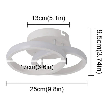 DecorBites™ Acrylic LED Ceiling Light: Modern Home Decor Lighting for Bedroom, Aisle, Balcony, Corridor