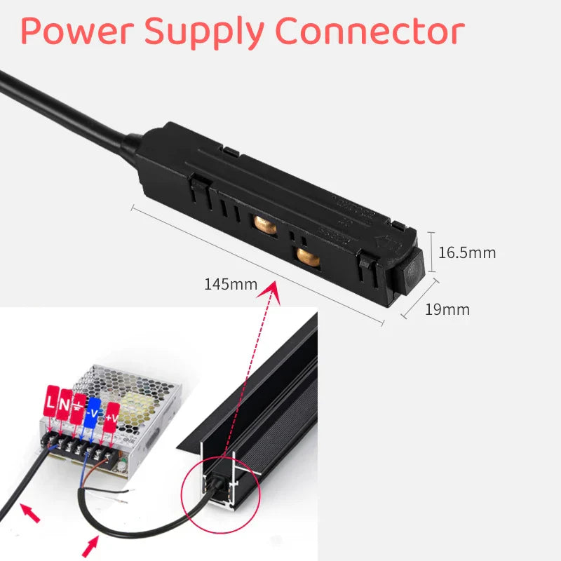 DecorBites™ LED Magnetic Track Light Dimmable Bluetooth Control Grille Spot Lighting