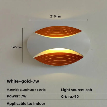 Aplique de pared LED de doble cabezal DecorBites™: Solución de iluminación moderna para pasillos y escaleras