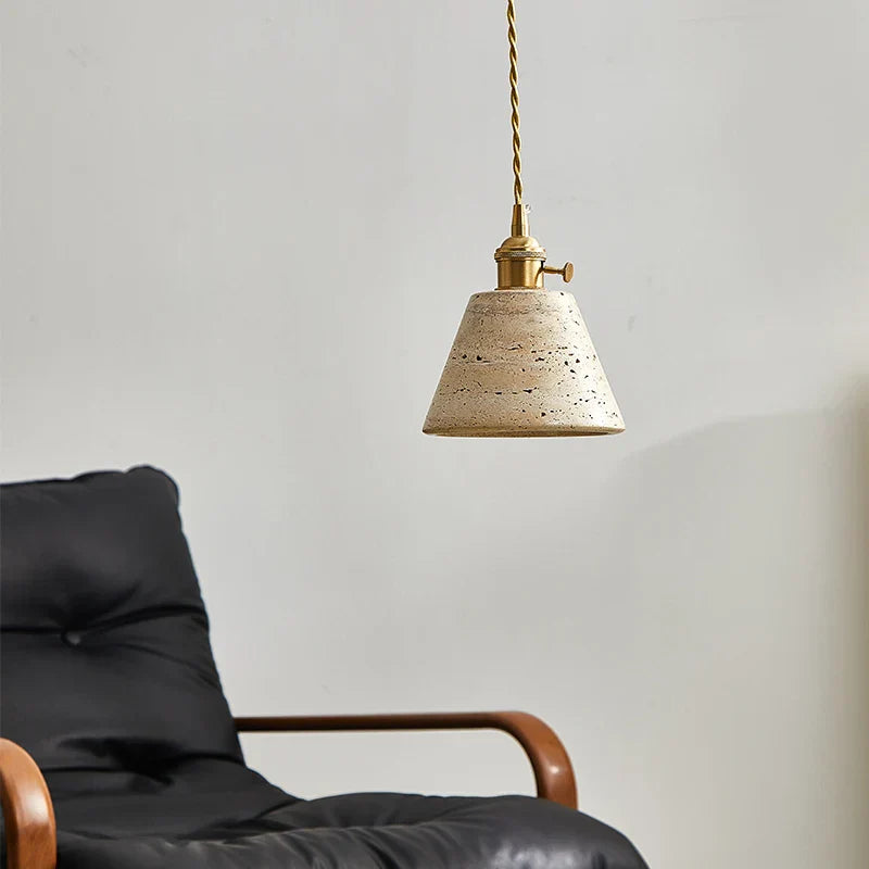 Travertine Wabi Sabi Pendant