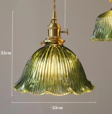 ديكوربايتس™ مصابيح معلقة زجاجية زرقاء لغرفة النوم وغرفة الطعام وغرفة المعيشة