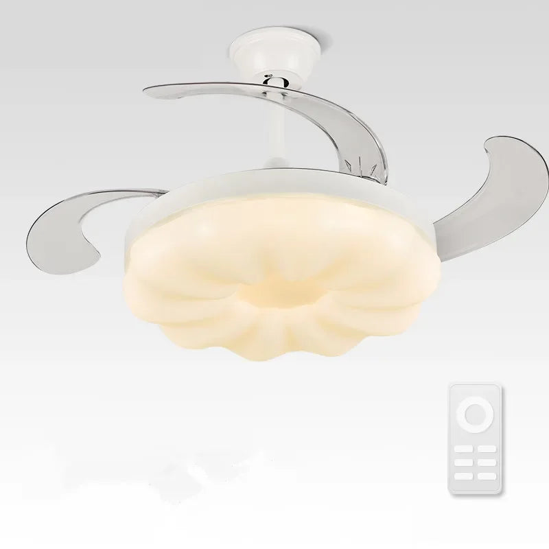 DecorBites™ Full Spectrum LED Ceiling Fan Light Frequency Conversion, Ideal for Children's Bedroom