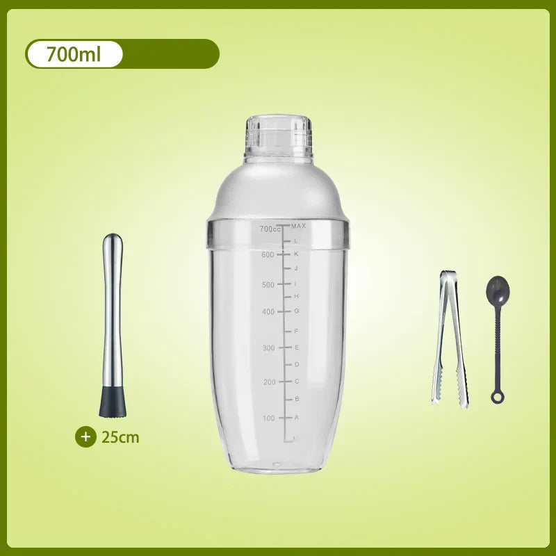 DecorBites™ Cocktail Shaker: Bartender's Beverage Mixer for Champagne & Cocktails