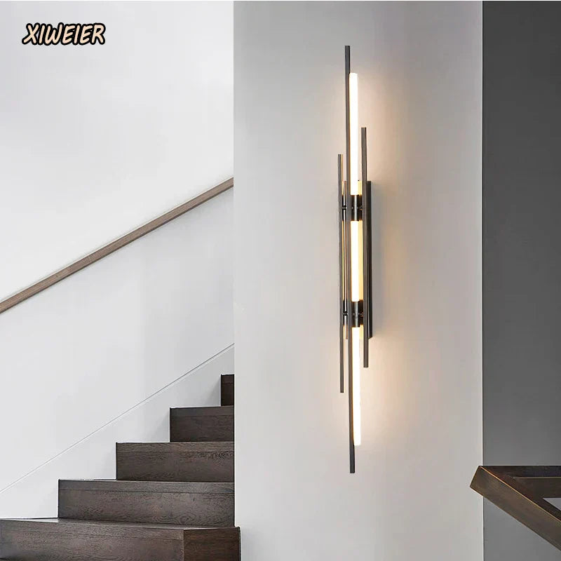 DecorBites™ Copper Wall Lamp: Minimal Modern Design for Bedside, Living Room, Restaurant, Stairway