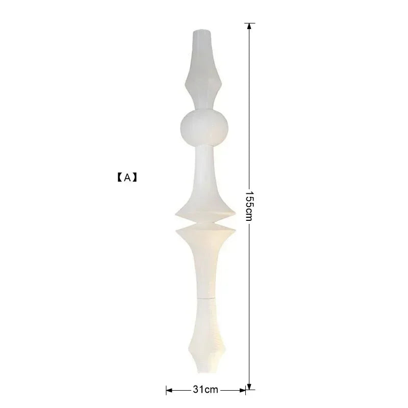 DecorBites™ Japanese Wabi Sabi Pendant Light LED E27 Noguchi Akari Rice Paper Ceiling Hanging