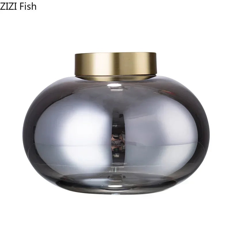 DecorBites™ Glass Vase Desk Decoration Modern Floral Vases Room Decor Astral Bouquet