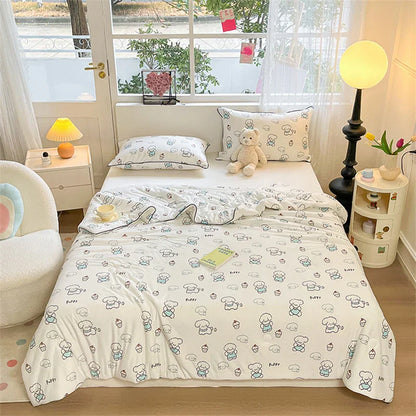 DecorBites™ Kids' Summer Quilt: High-End Knitted Fabric, Super Soft & Breathable Comforter