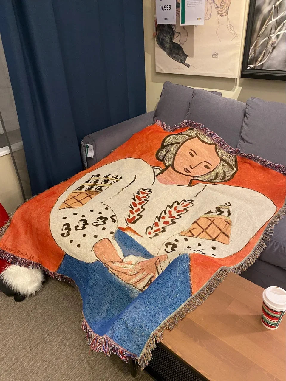 DecorBites™ Boho Chic Throw Blanket for Living Room and Outdoor Picnics