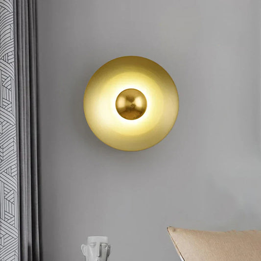 DecorBites™ Golden Macaroon LED Wall Lamp for Bedroom & Living Room