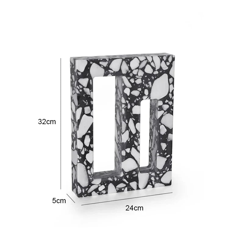 منحوتة تيرازو مقوسة من DecorBites™ لديكور المنزل