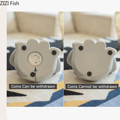 DecorBites™ Elephant Child Savings Jar Piggy Bank Room Decor Resin Sculpture Elephant Ornament