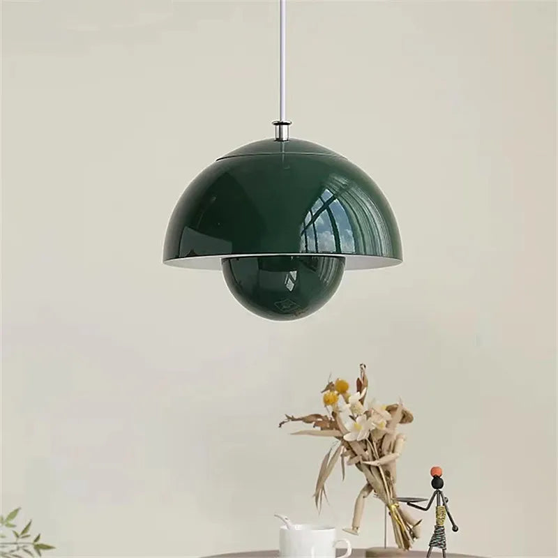 DecorBites™ Designer Flower Bud Pendant Light for Restaurant Bedroom in Coloured Glass