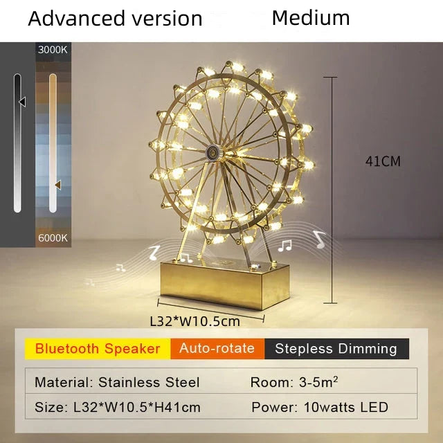 Yellow Ferris Table Lamp