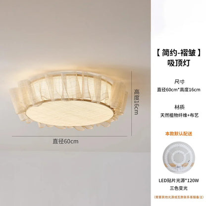 Lámpara de techo LED DecorBites™ Cream Wind: diseño francés moderno para la decoración del hogar.