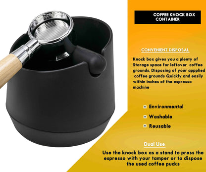 DecorBites™ Barista Coffee Knock Box Residue Dump Container