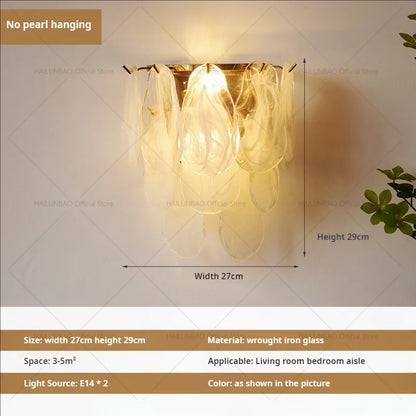 Lámpara de pared DecorBites™ Luxe de cristal para iluminación de pasillos, salas de estar, dormitorios y corredores.