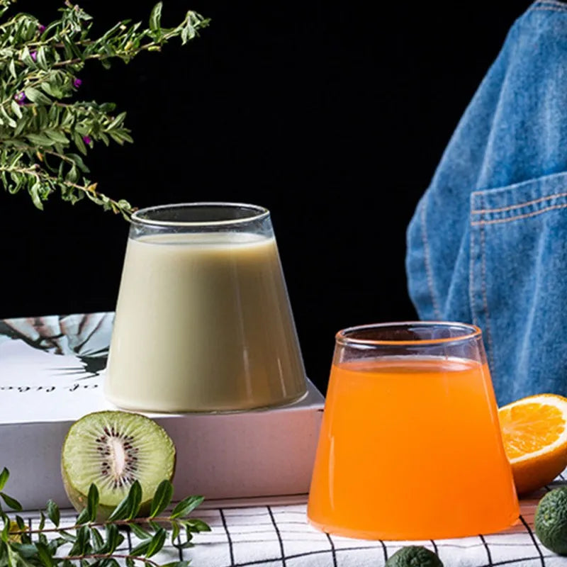 DecorBites™ Fuji Mountain Glass Drinkware for Christmas, Water, Beer, Juice, Coffee, Whiskey, Wine