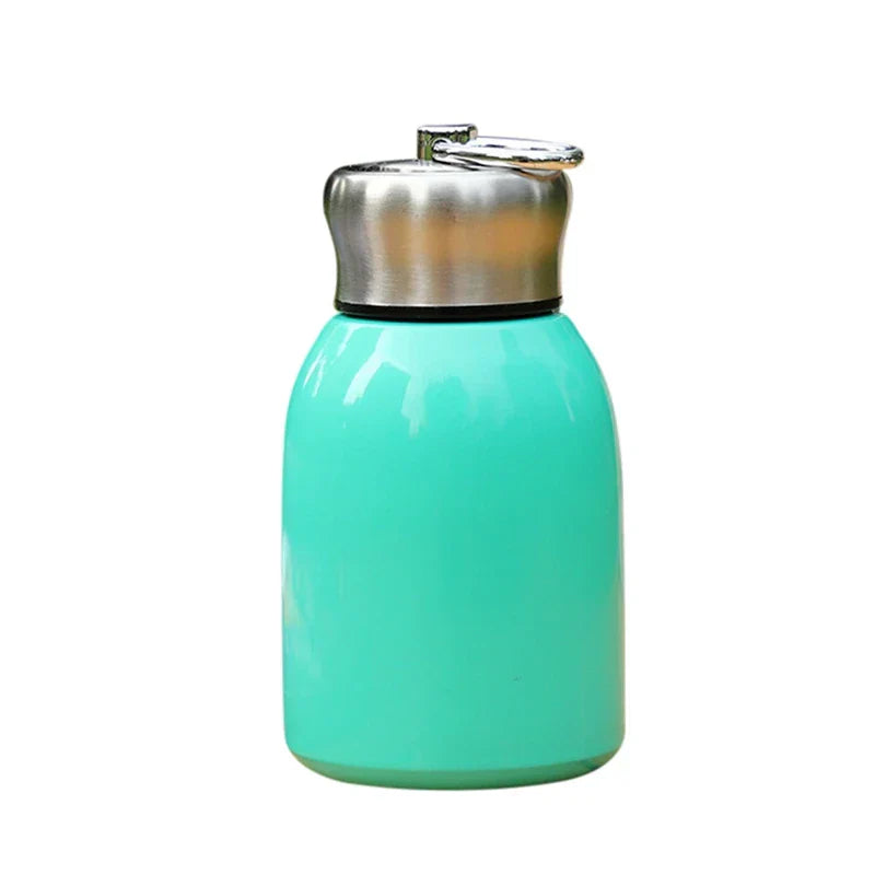 Botella de agua de viaje DecorBites™ Mini termo de acero inoxidable de 300 ml para café