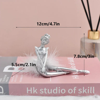 DecorBites™ Ballet Girl Resin Figurine - Nordic Luxury Desktop Decoration and Birthday Gift