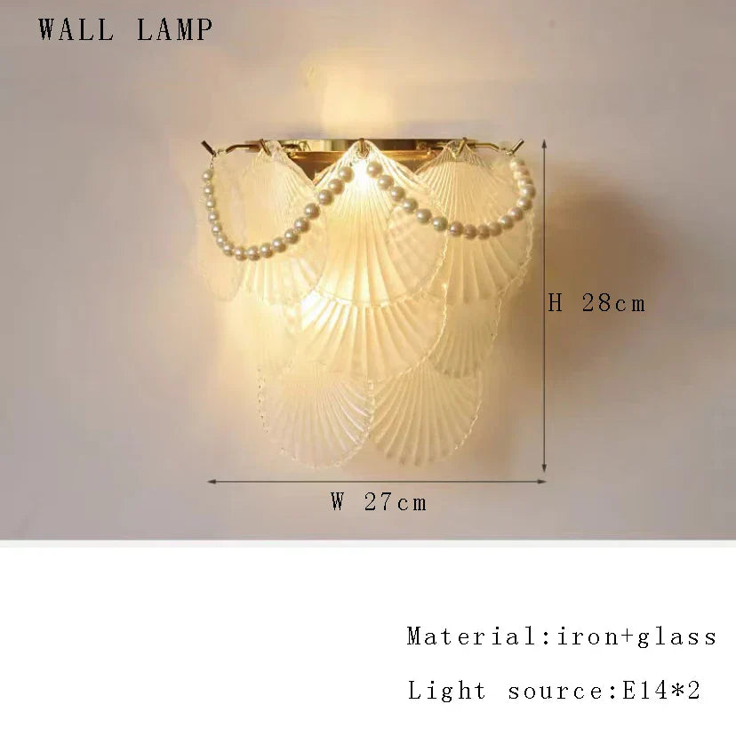 DecorBites™ Crystal Pearl Chain Chandelier: Luxe Hanging Lamp for Exquisite Home Decor