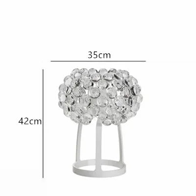 DecorBites™ Clear Gold Acrylic Pendant Lights: Modern Living Room Foscarini Caboche Style