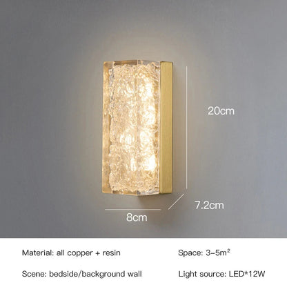 DecorBites™ LED Resin Wall Lamp for Bedroom and Living Room