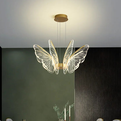 DecorBites™ Butterfly LED Chandelier for Bedroom and Dining Room Lighting