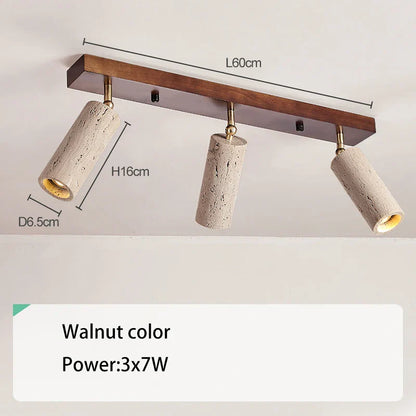 كشاف سقف LED ثلاثي الرؤوس من DecorBites™‎ مثبت على السطح لغرفة المعيشة ومتجر الملابس