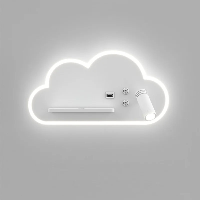 DecorBites™ LED Bed Lamp with Wireless Phone Charging and USB, Multi-Function Wall Light