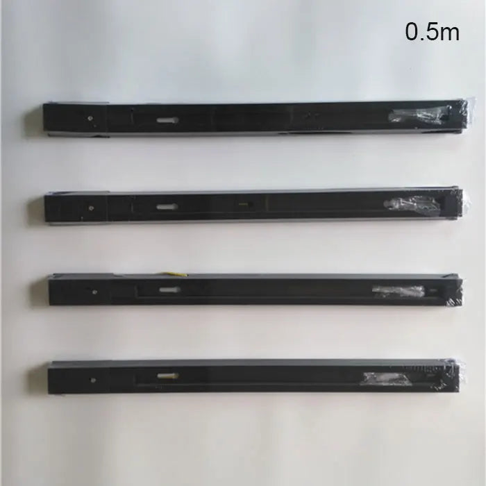 DecorBites™ Ceiling Track Rail Connector Set: Black/White, Straight/Cross, 0.5m/1m, 2-Wire