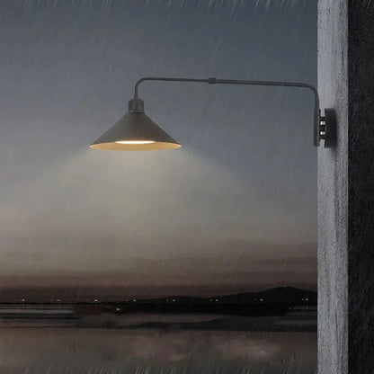 مصباح حائطي صناعي تلسكوبي من DecorBites™‎ بذراع متأرجحة للمساحات المعيشية المزخرفة