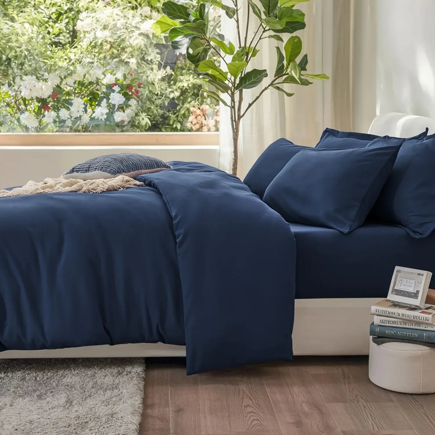 DecorBites™ Cooling Summer Cotton Duvet Set with Pillowcases