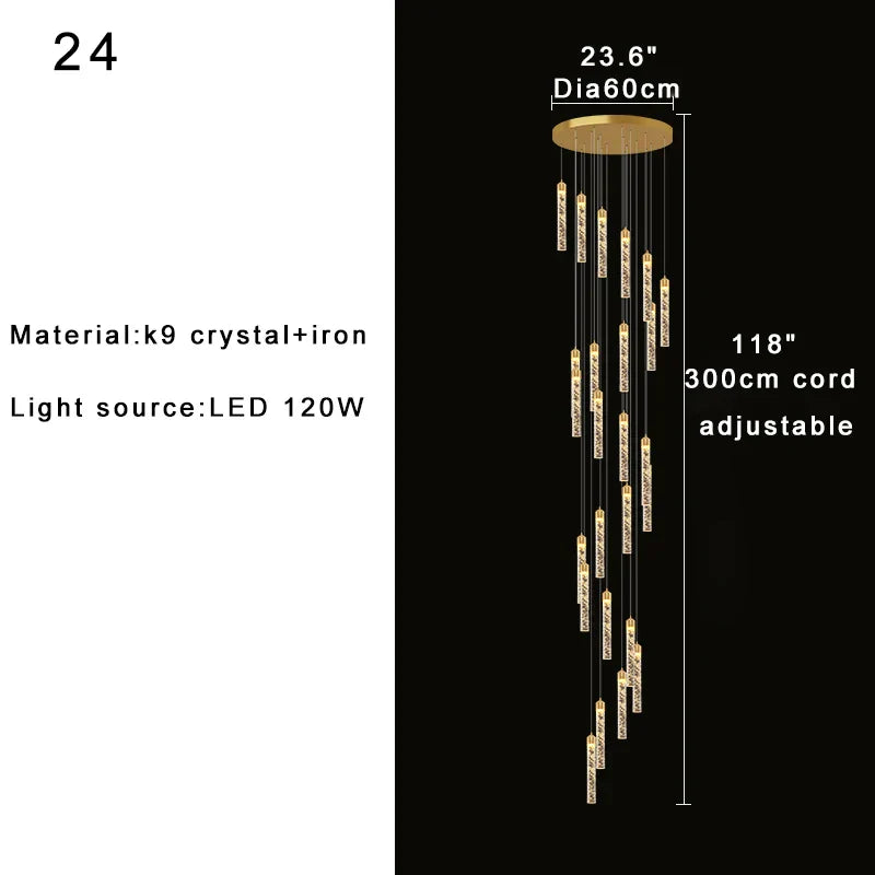 DecorBites™ High-ceiling Room Pendant Lights Adjustable Luxury Fixture