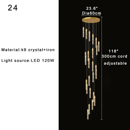 DecorBites™ High-ceiling Room Pendant Lights Adjustable Luxury Fixture