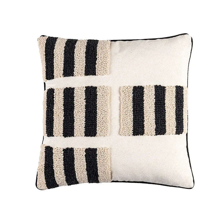 DecorBites™ Boho Geometric Tufted Cushion Cover with Fringe - 45X45/30X50CM