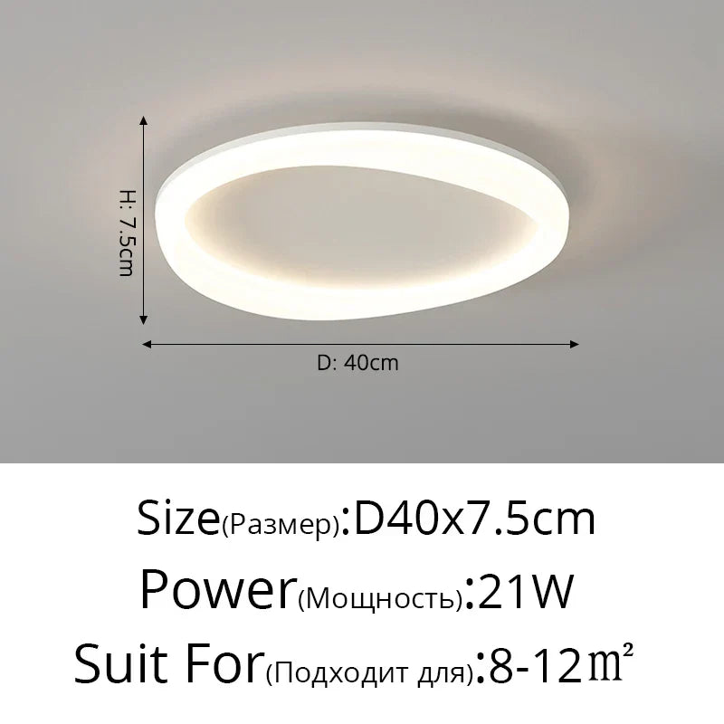 DecorBites™ Cloud Ceiling Light: Simple Modern Intelligent Nordic Design for Bedroom and Living Room